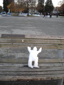 Snow Tiny Snowman Vancouver Diana Walker Photography