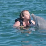 Diana Walker Swimming with Dolphins Grand Cayman 4675
