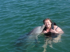 Dolphin Swim Diana Walker Grand Cayman Island Vacation 2011