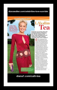 Celebrities Love Sunrider Sharon Stone Loves Sunrider Calli Tea