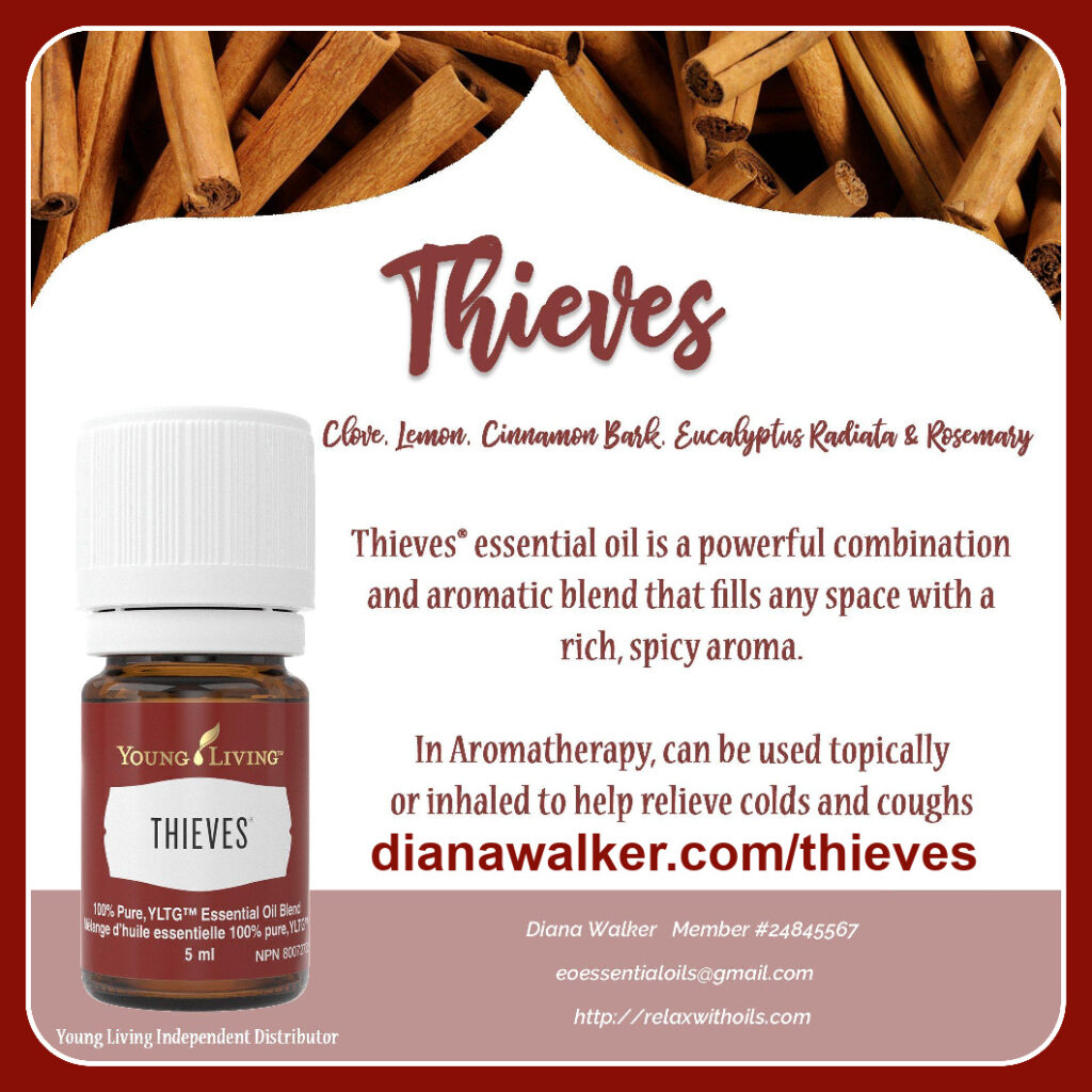 Thieves Essential Oil Young Living Diana Walker Reduce Stress