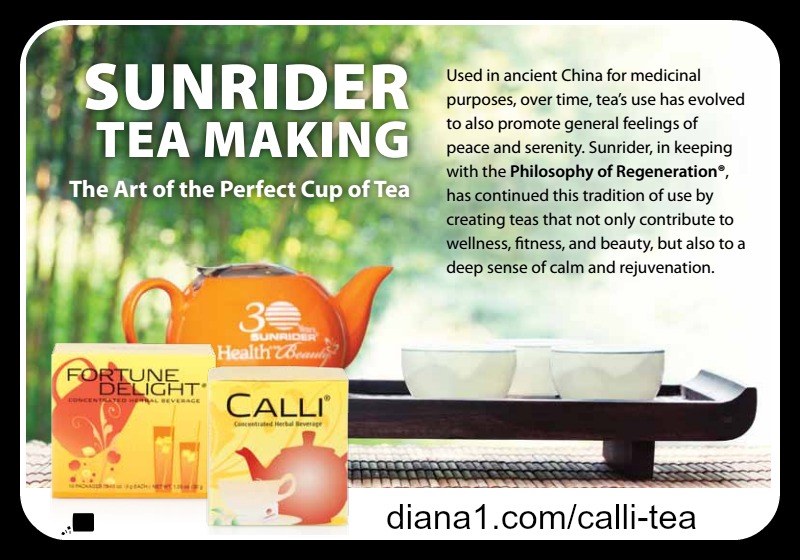 Sunrider Calli Tea for Meditation and Relaxation Diana Walker