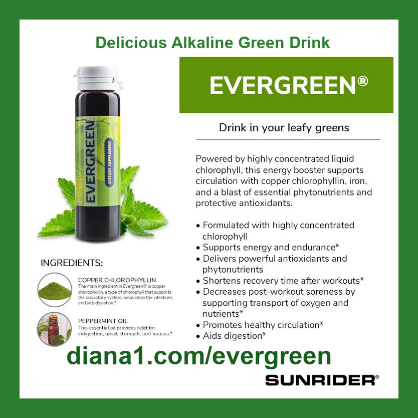 Healthy Alkaline Foods Sunrider Evergreen Diana Walker